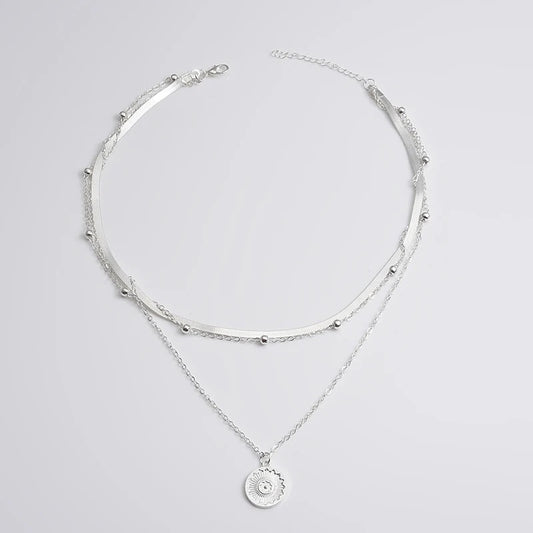 Three-Layered Round Necklace