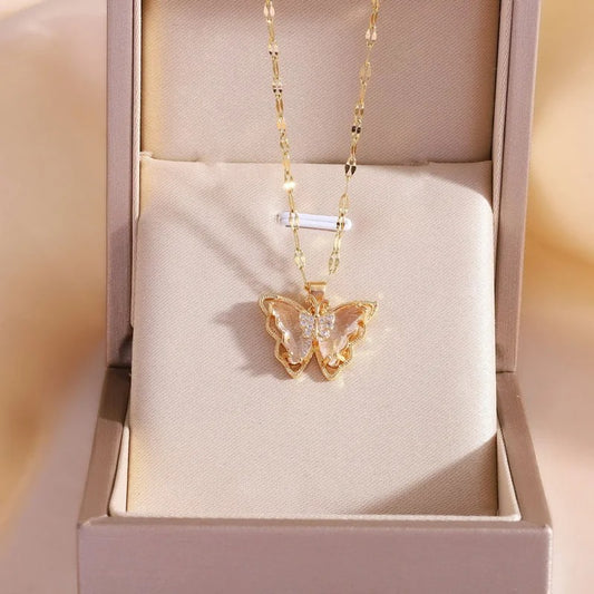 Luxury Butterfly Pendant Necklace